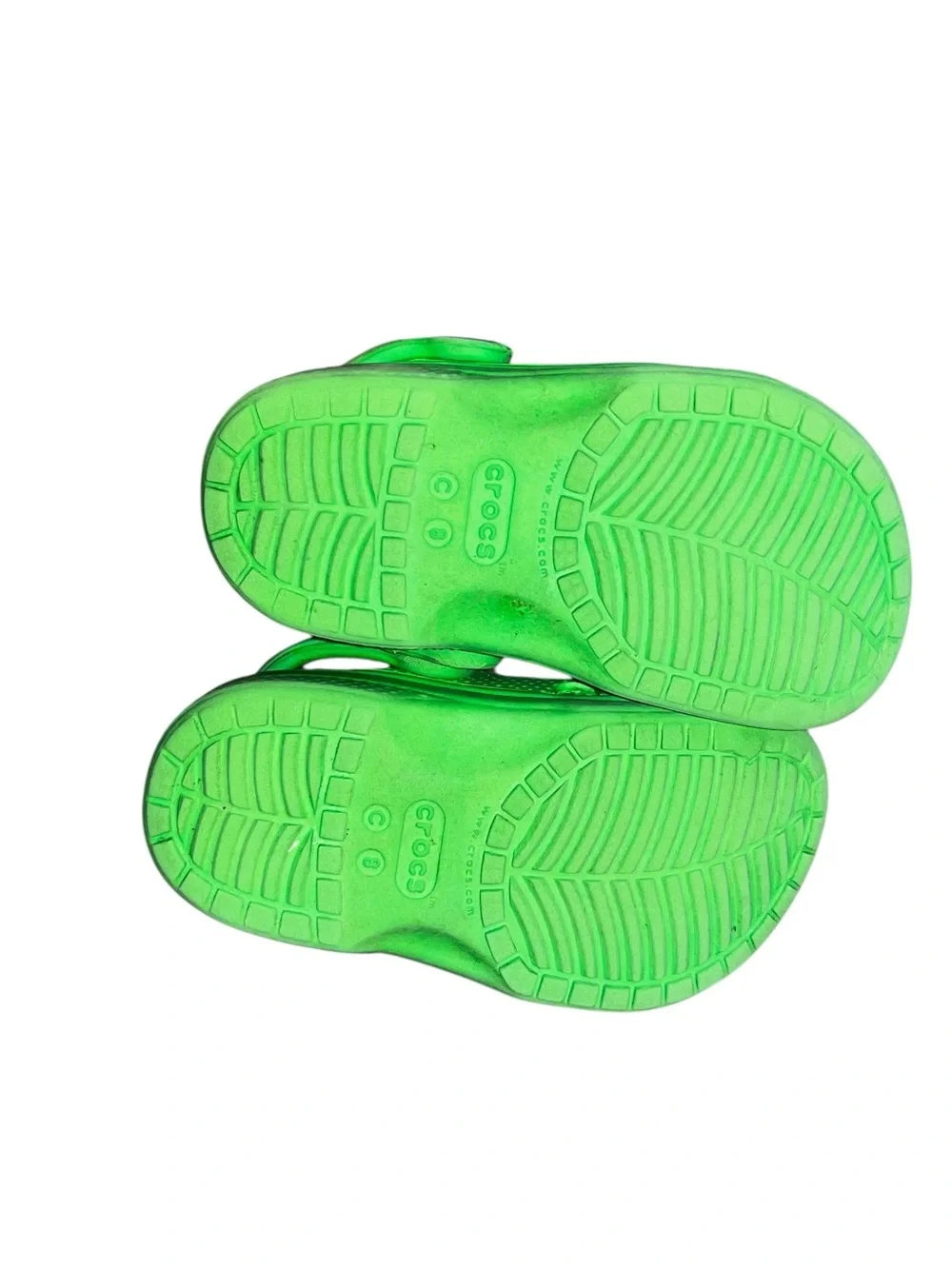 Dinosaur claw Crocs classic clogs shoes green toddler 8 child boy